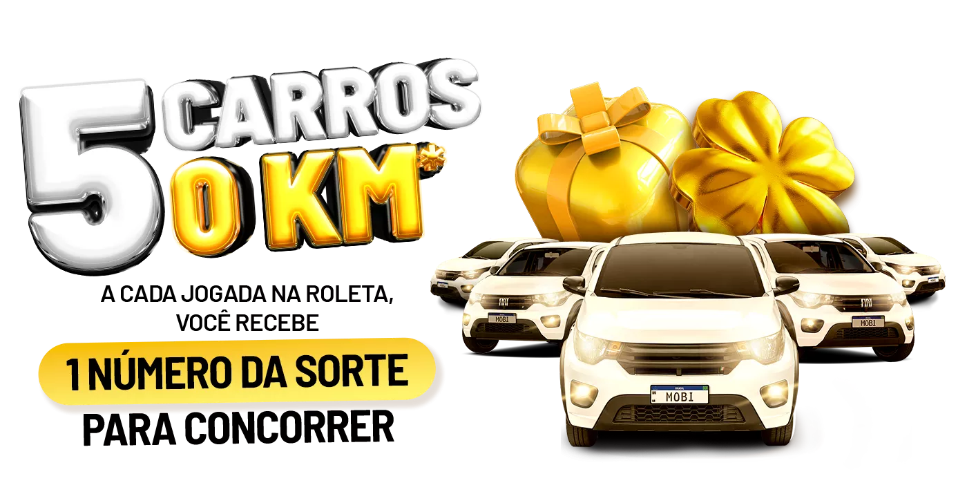 5 CARROS 0KM 5 CARROS 0KM