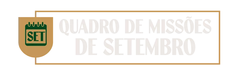 Quadro de Missões de Setembro
