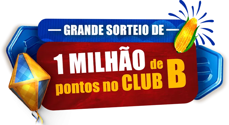 Grande Sorteio de 1 Milhão de pontos no Club B