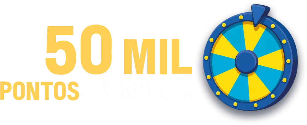 Até 50 mil pontos na roleta