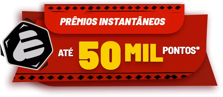Até 50 MIL PONTOS
