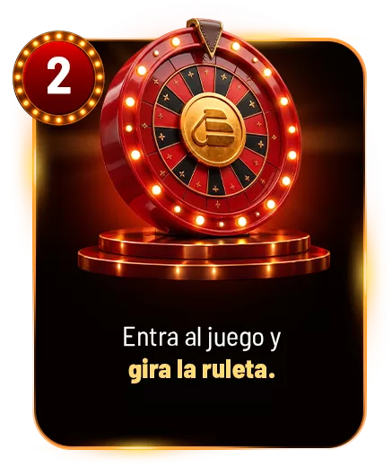 2. Entra al juego y gira la ruleta.