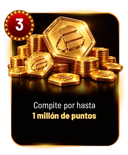 3. Compite por hasta 1 mill&oacute;n de puntos