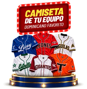 Camiseta de tu equipo dominicano favorito
