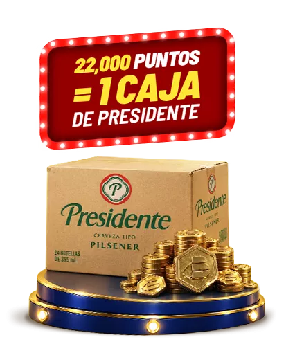 22,000 PUNTOS = 1 caja de Presidente