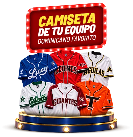CAMISETA DE TU EQUIPO DOMINICANO FAVORITO