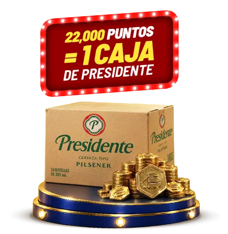 22.000 PUNTOS = 1 CAJA DE PRESIDENTE
