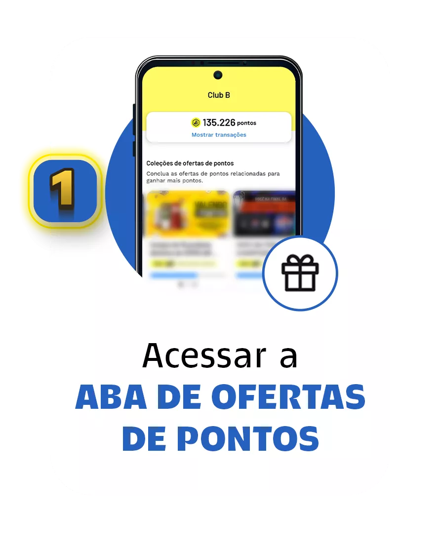 1. ACESSAR A ABA DE OFERTAS DE PONTOS