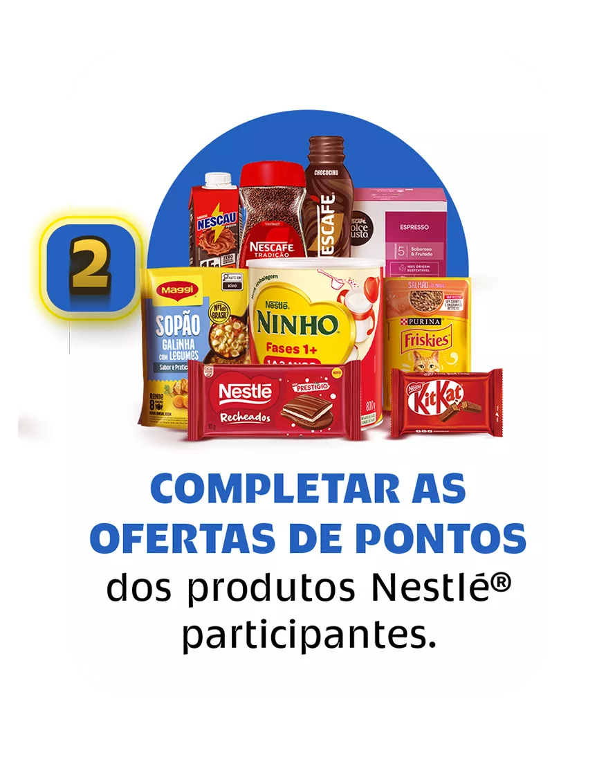 2. COMPLETAR AS OFERTAS DE PONTOS As ofertas de pontos