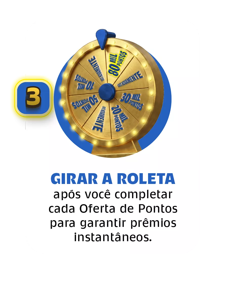 3. Gire a roleta