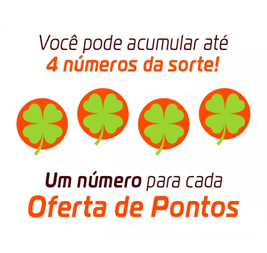 Voc&ecirc; pode acumular at&eacute; 4 n&uacute;meros da sorte!