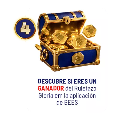 DESCUBRE SI ERES UN GANADOR del Ruletazo Gloria em la aplicaci&oacute;n de BEES