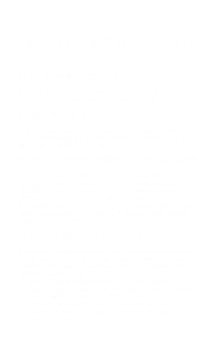 Preguntas Frecuentes