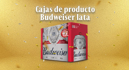 Cajas de Budweiser Lata