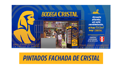 Pintados fachada de Cristal